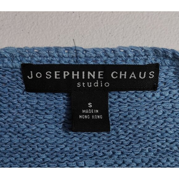 Josephine Chaus Studio Women's Blue Knit Button Front Cardigan Sweater Size S - Picture 2 of 4
